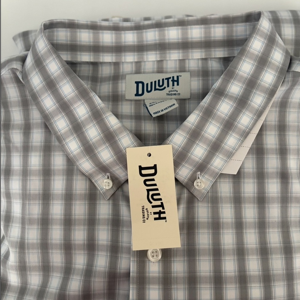 Duluth Trading Co Wrinklefighter Relaxed Fit Long Sleeve Shirt size XXL Tall - Picture 11 of 12